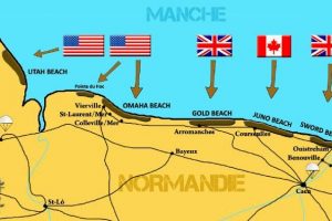 plages debarquement carte
